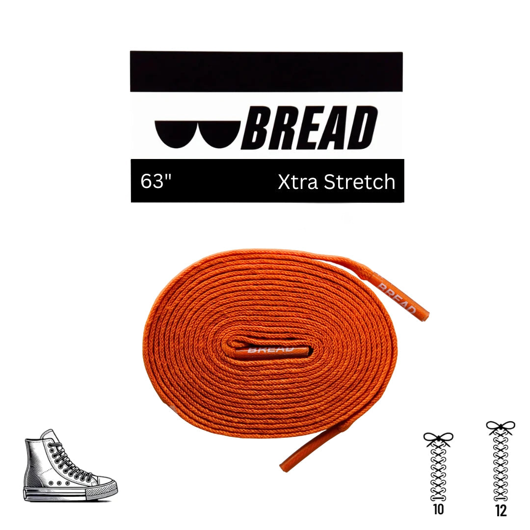 Coral Orange Bread Laces