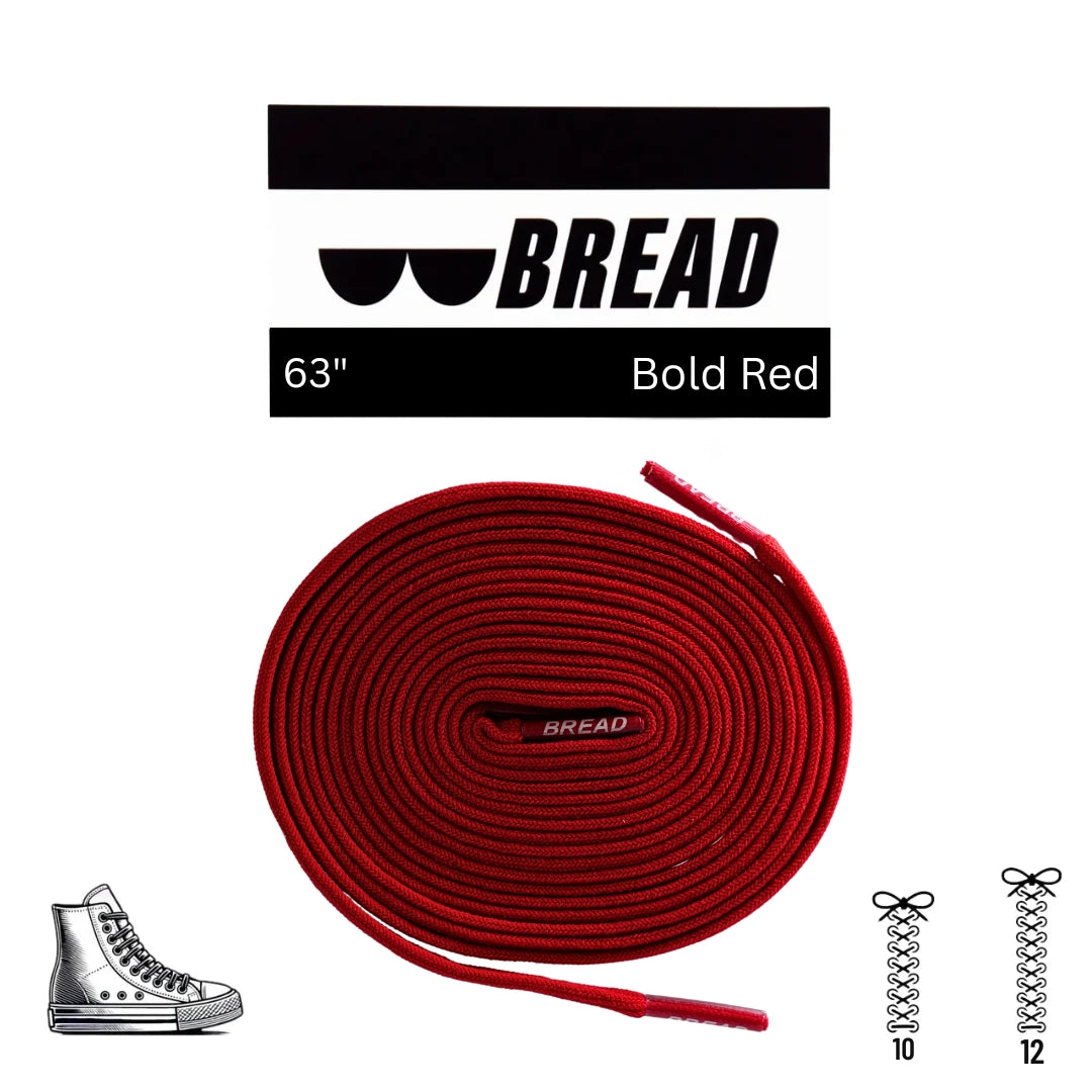 Bold Red Bread Laces