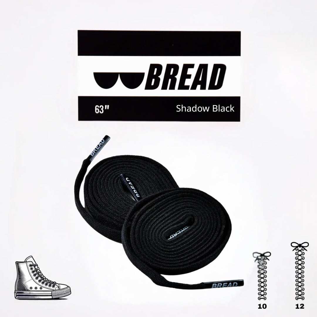 Shadow Black Bread Laces