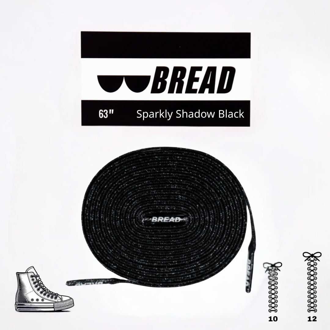 Shadow Black Bread Laces