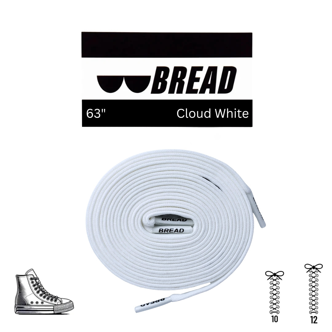 Cloud White Bread Laces
