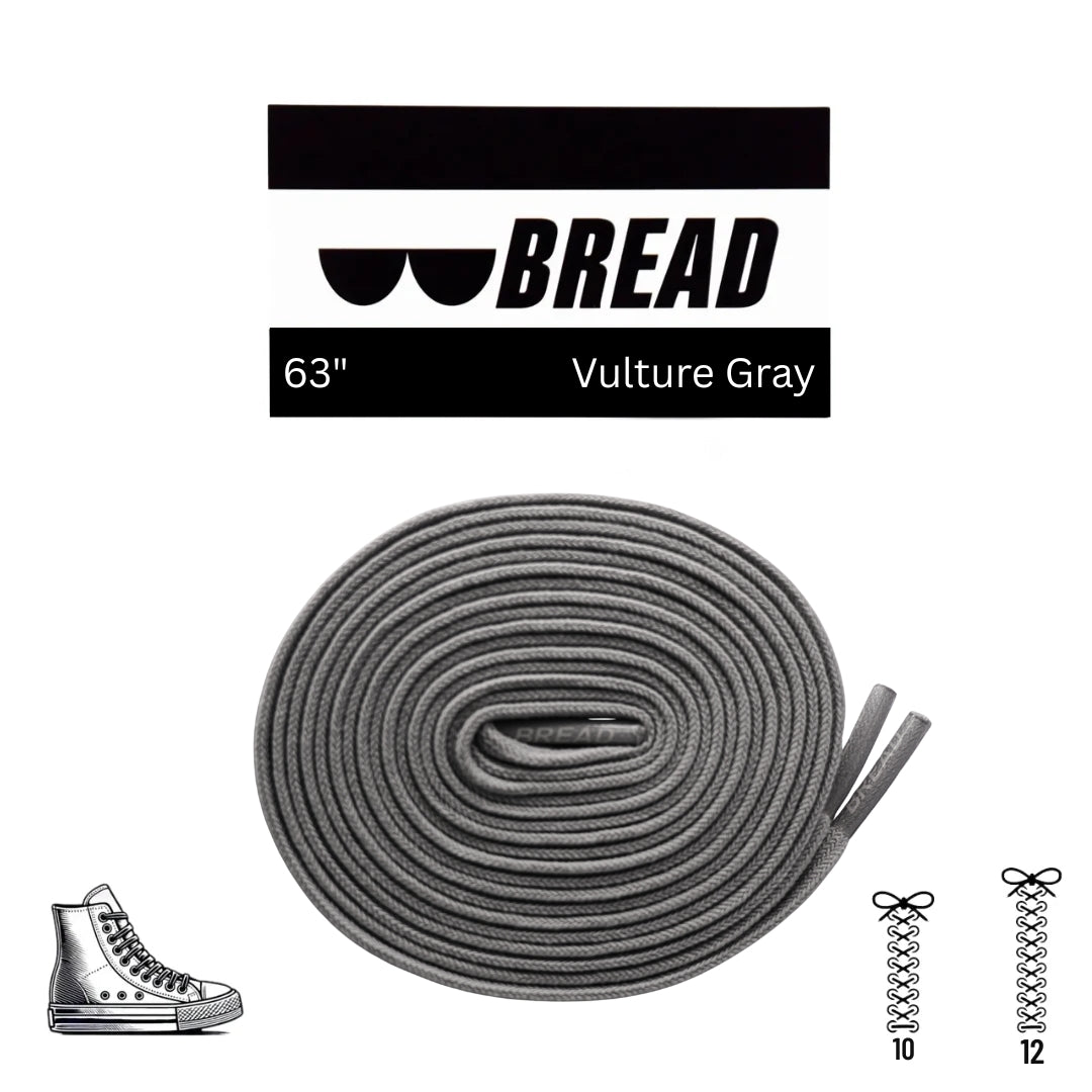 Vulture Gray Bread Laces