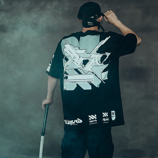 T-shirt Cyberpunk Double X Sim9003