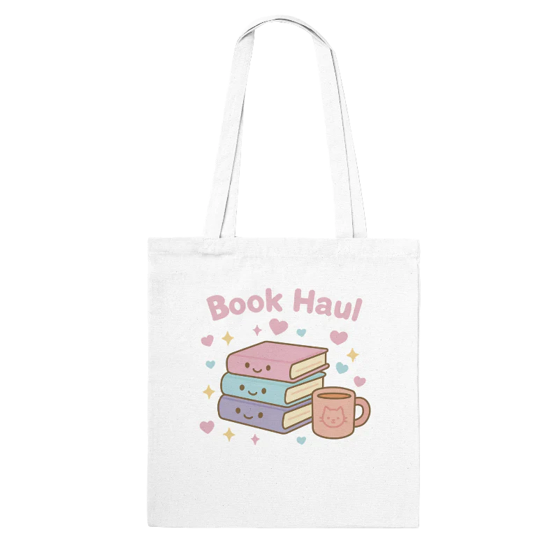 Kawaii Book Haul Tote Bag