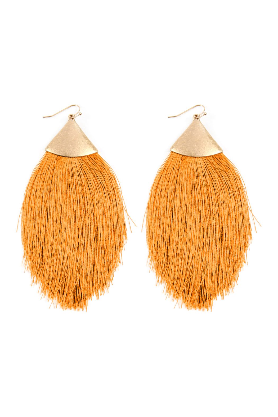 Oversized Tassel Drop Earrings