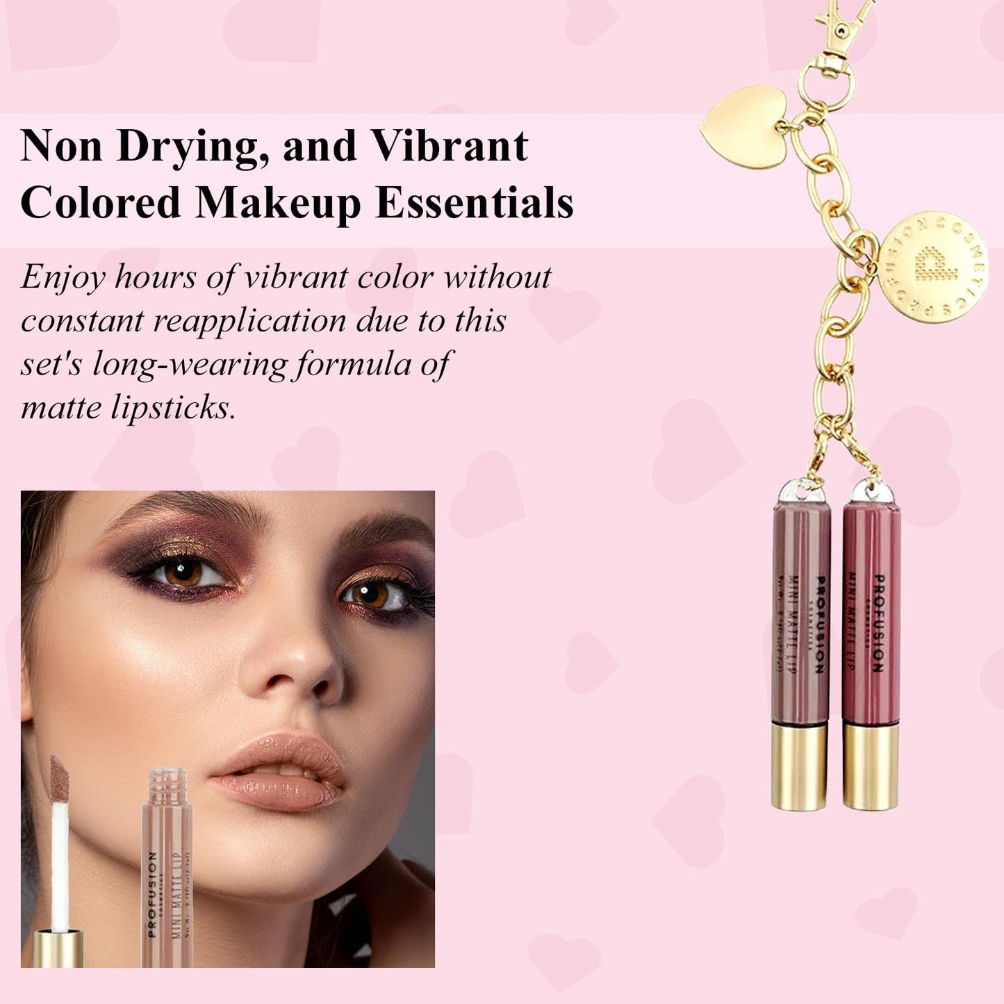 Charming Lips Set - 3pc with Keychain