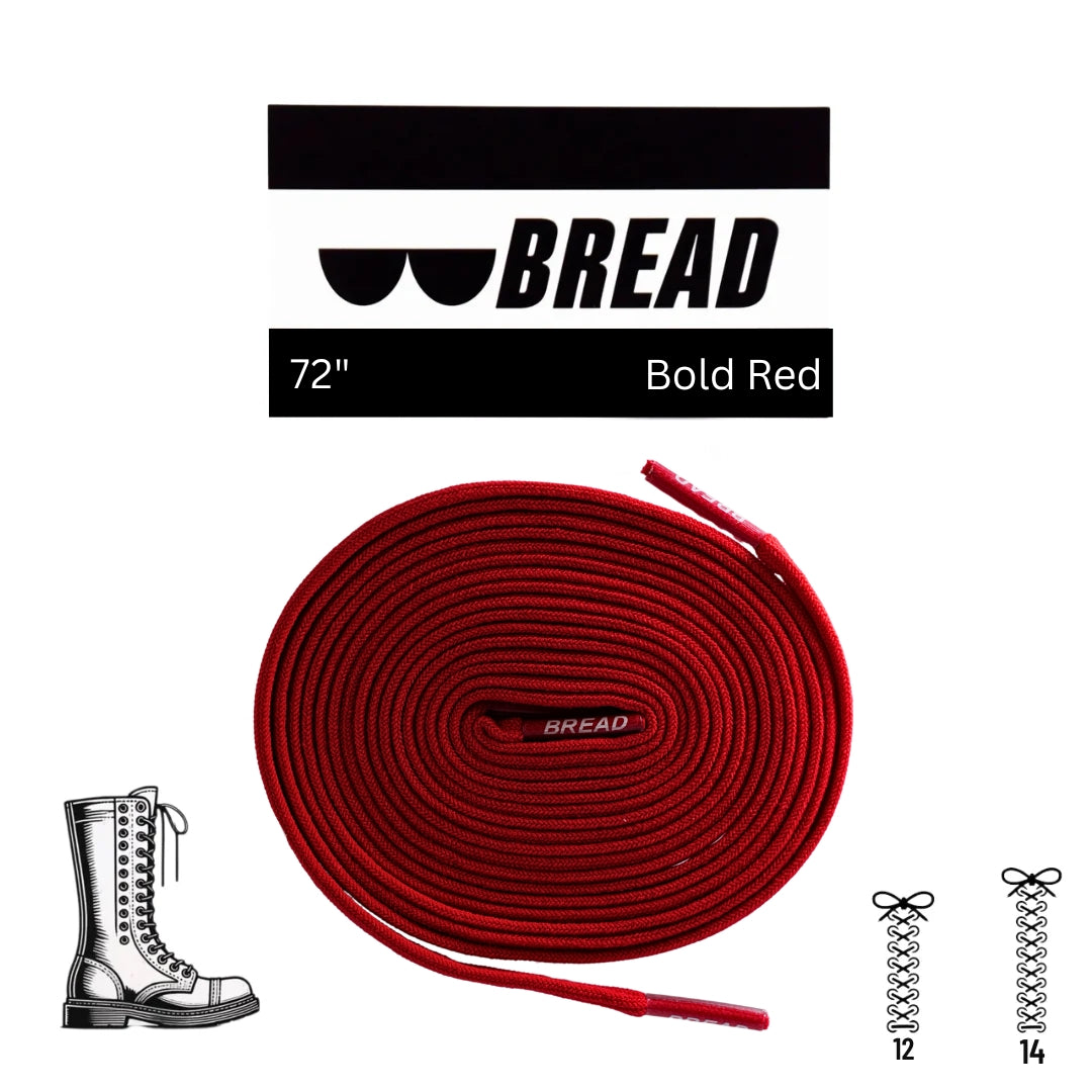 Bold Red Bread Laces