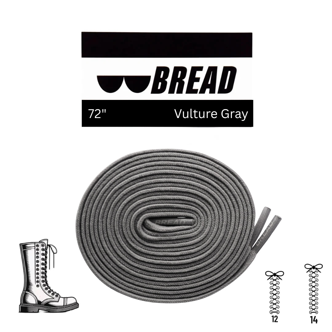 Vulture Gray Bread Laces