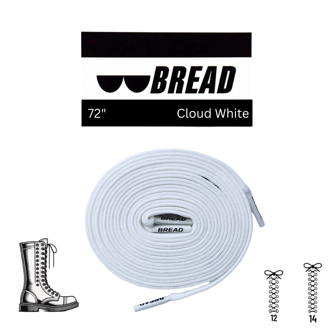 Cloud White Bread Laces