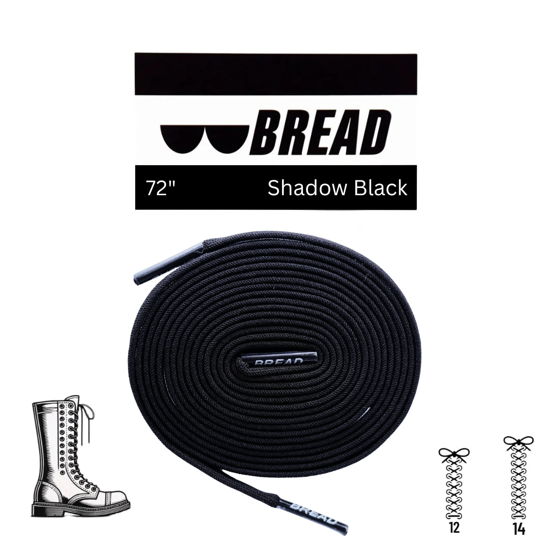 Shadow Black Bread Laces
