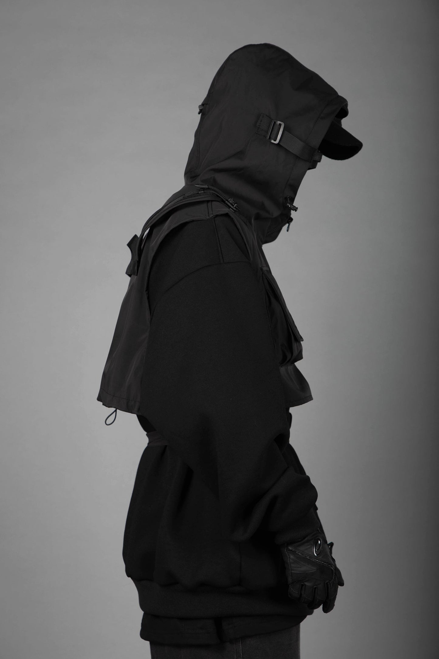HiH34 Black Tech Guard Hoodie