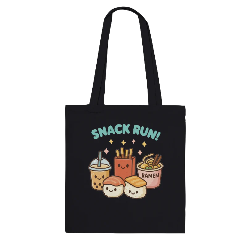 Kawaii "Snack Run" Tote Bag