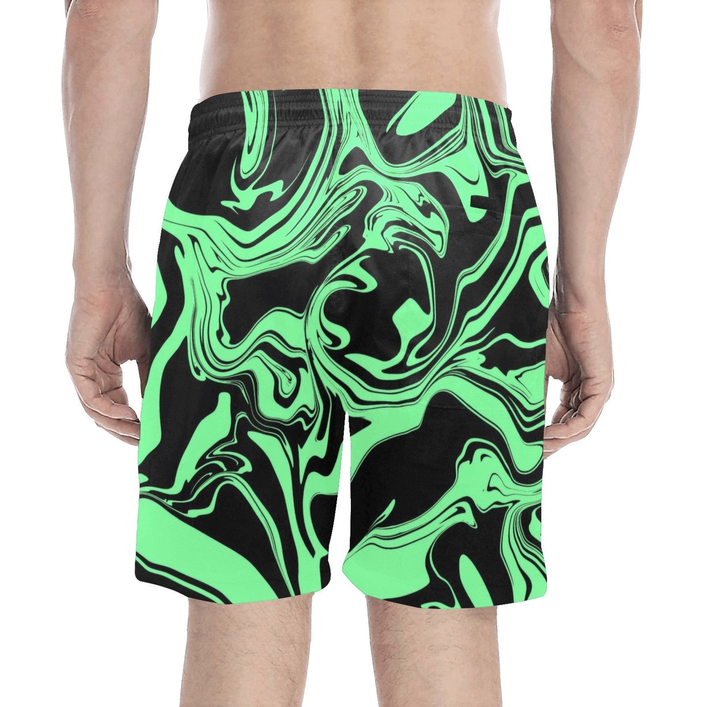 Slime in the Dark Oil Spill Swim Shorts
