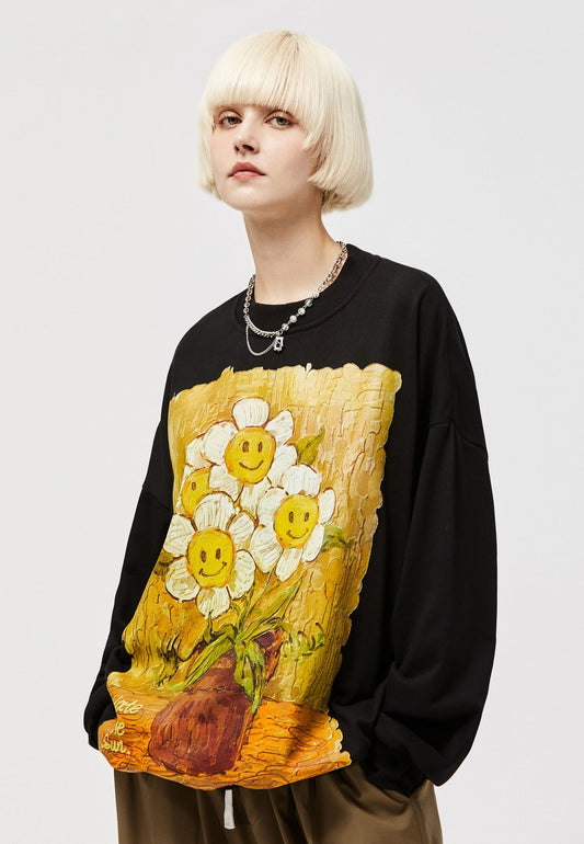 Daisy Flower Splash Art Crew