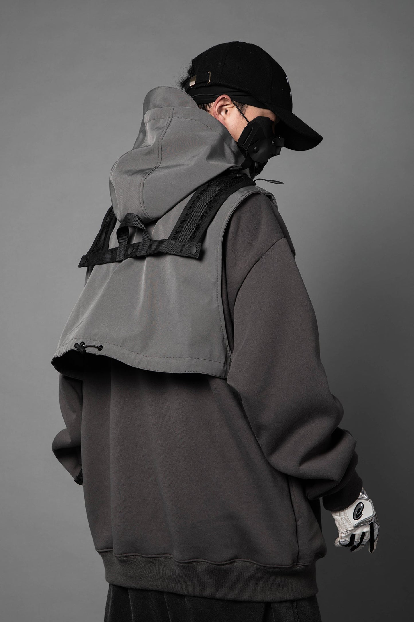 HiH34 Grey Tech Guard Hoodie