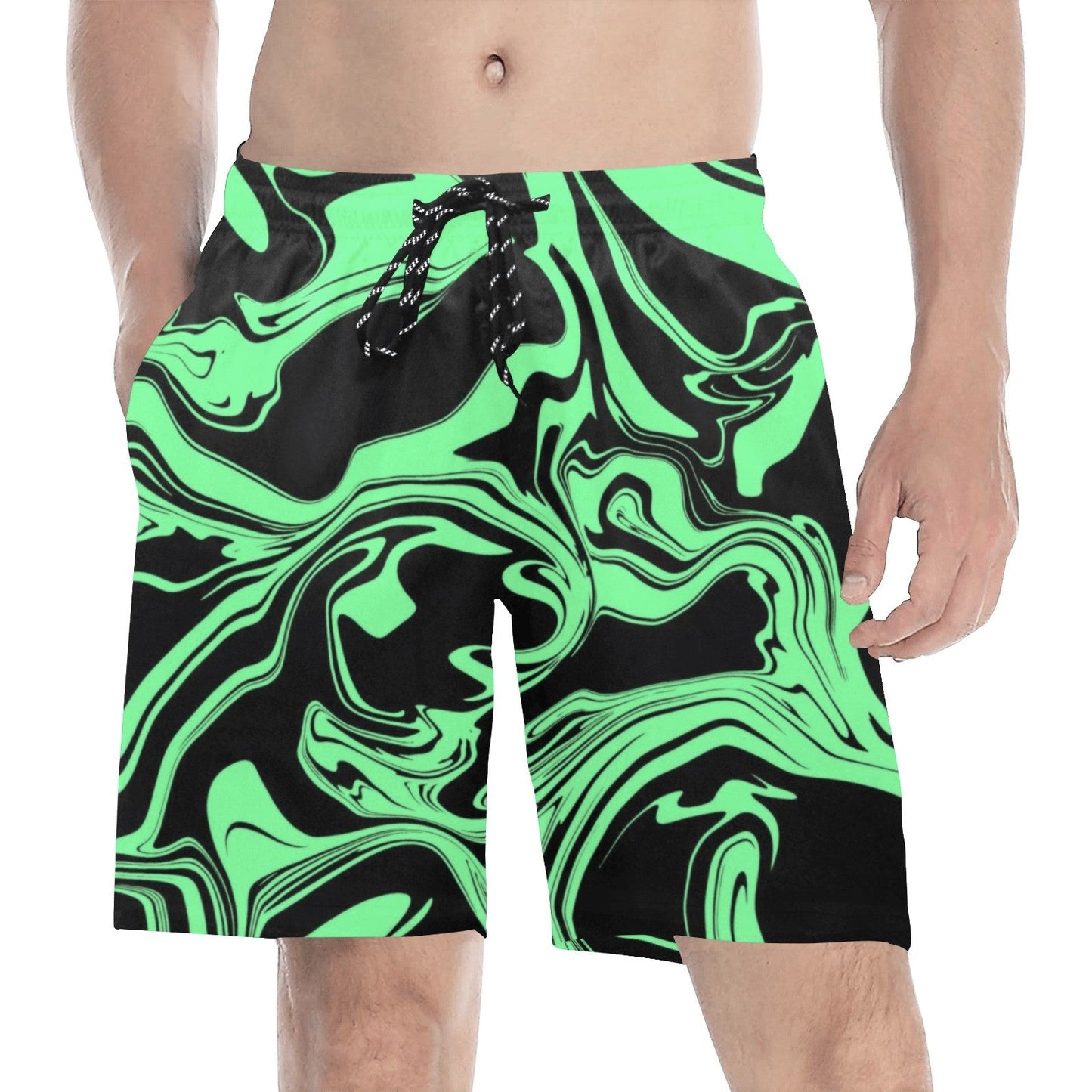 Slime in the Dark Oil Spill Swim Shorts