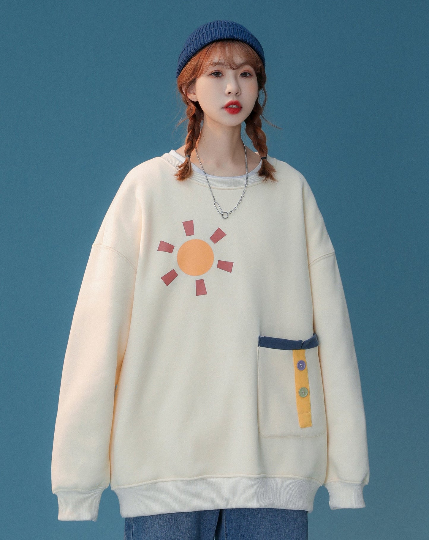 Sudadera con cuello redondo Perfect Weather para mujer