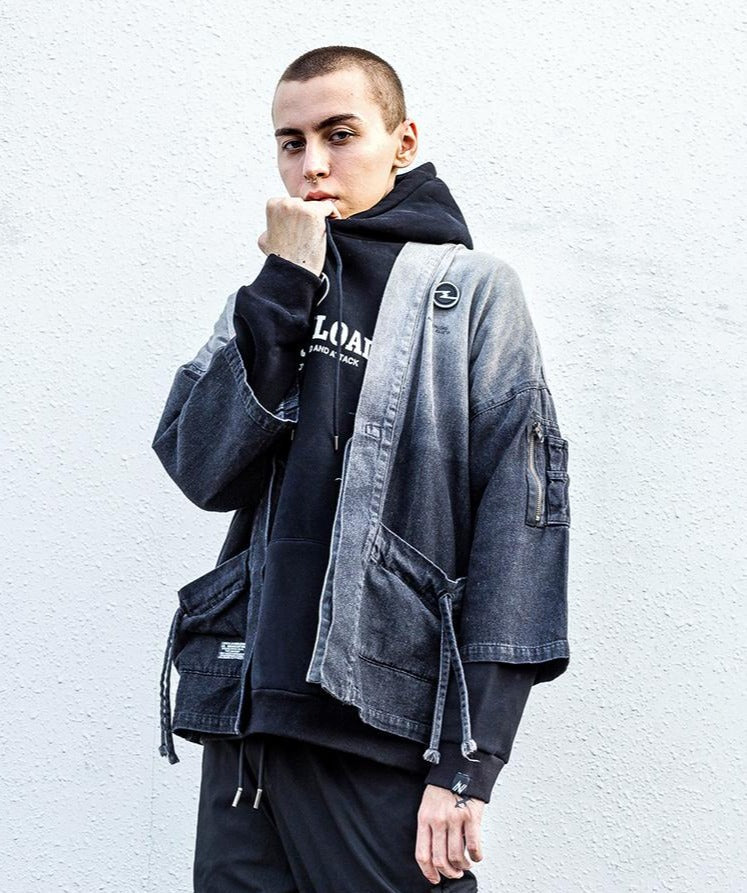 LALKW91 Denim Samurai Shirt