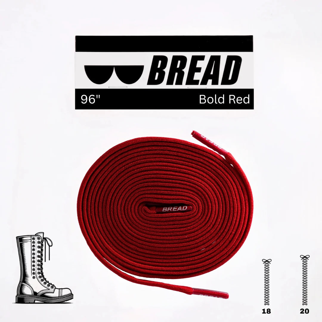 Bold Red Bread Laces