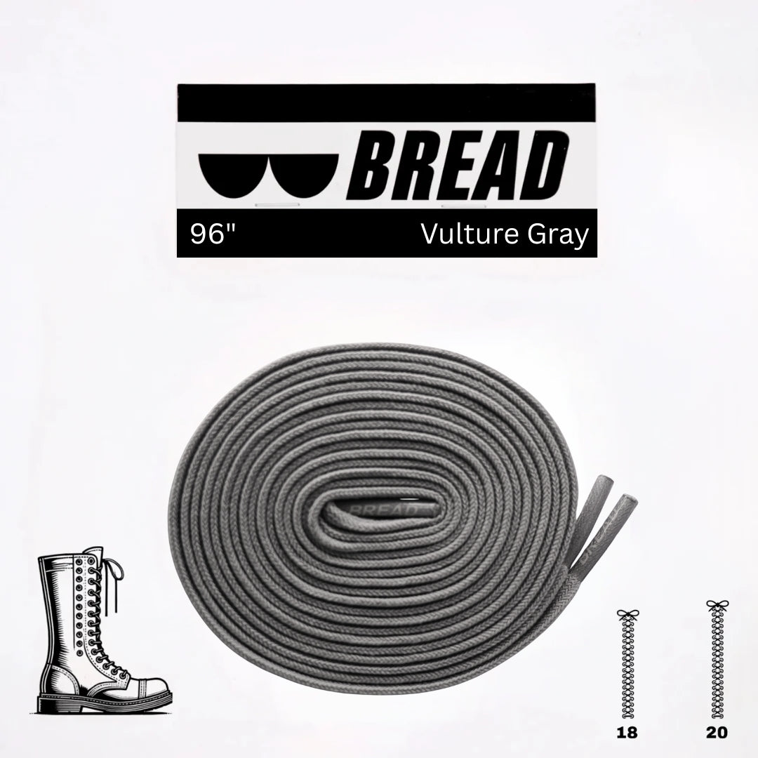 Vulture Gray Bread Laces