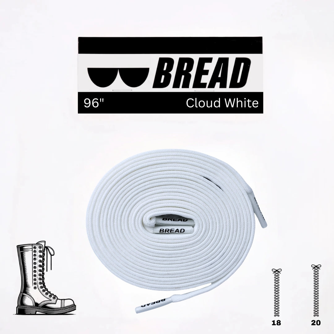 Cloud White Bread Laces