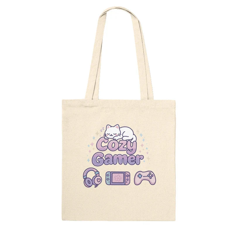 Kawaii "Cozy Gamer" Tote Bag