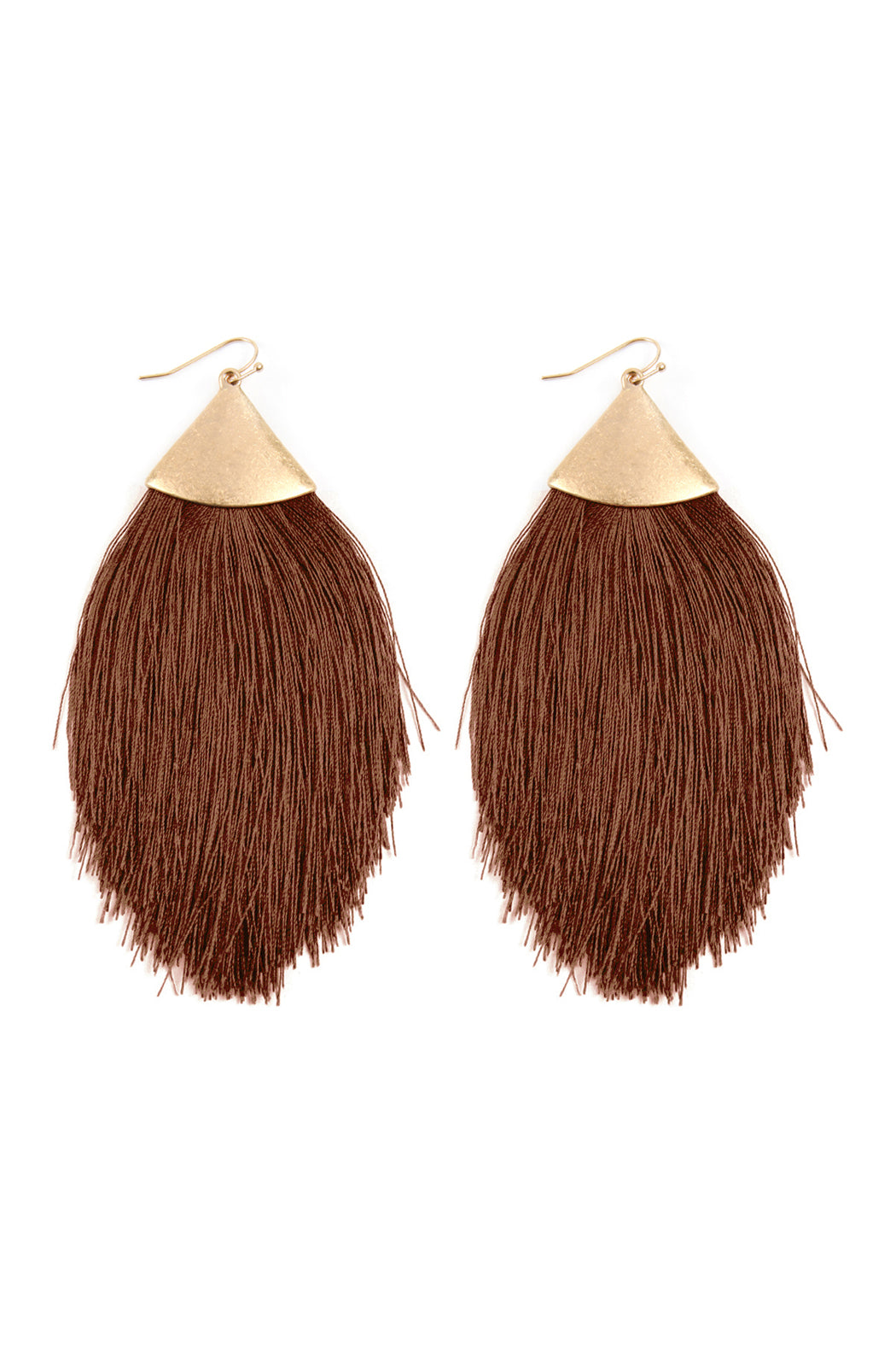 Oversized Tassel Drop Earrings