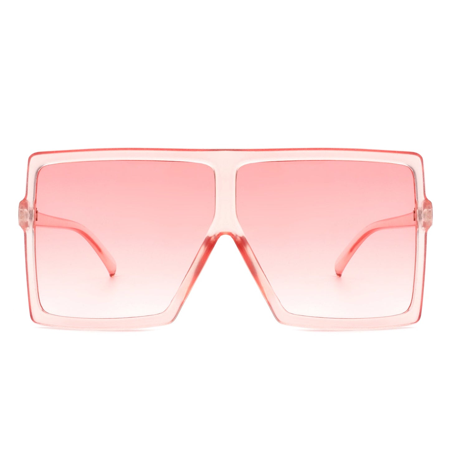 Zenithia - Square Oversize Women Flat Top Fashion Sunglasses