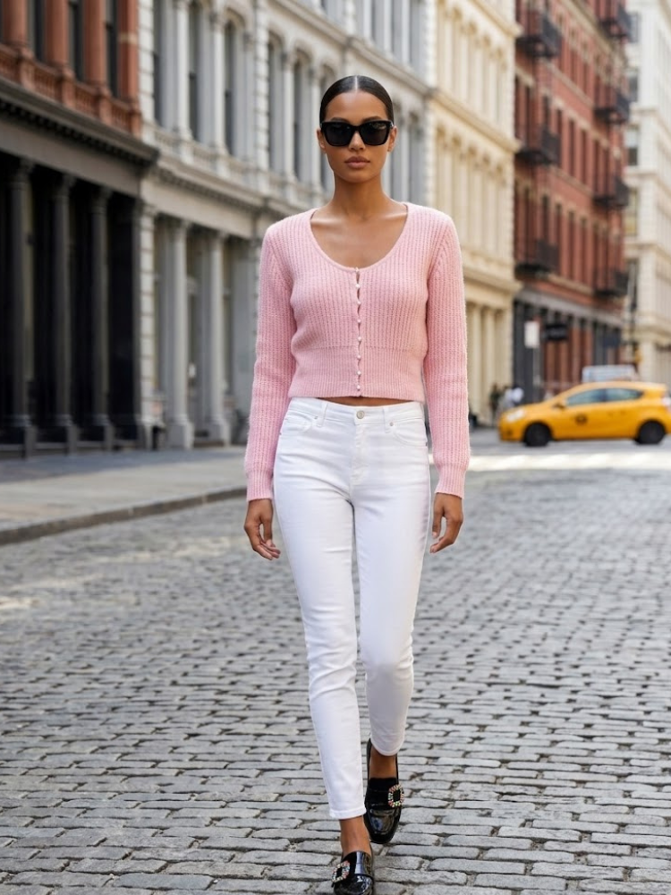 Astor Pearl Button Cardigan