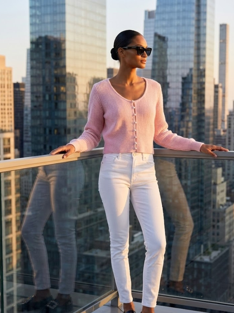 Astor Pearl Button Cardigan