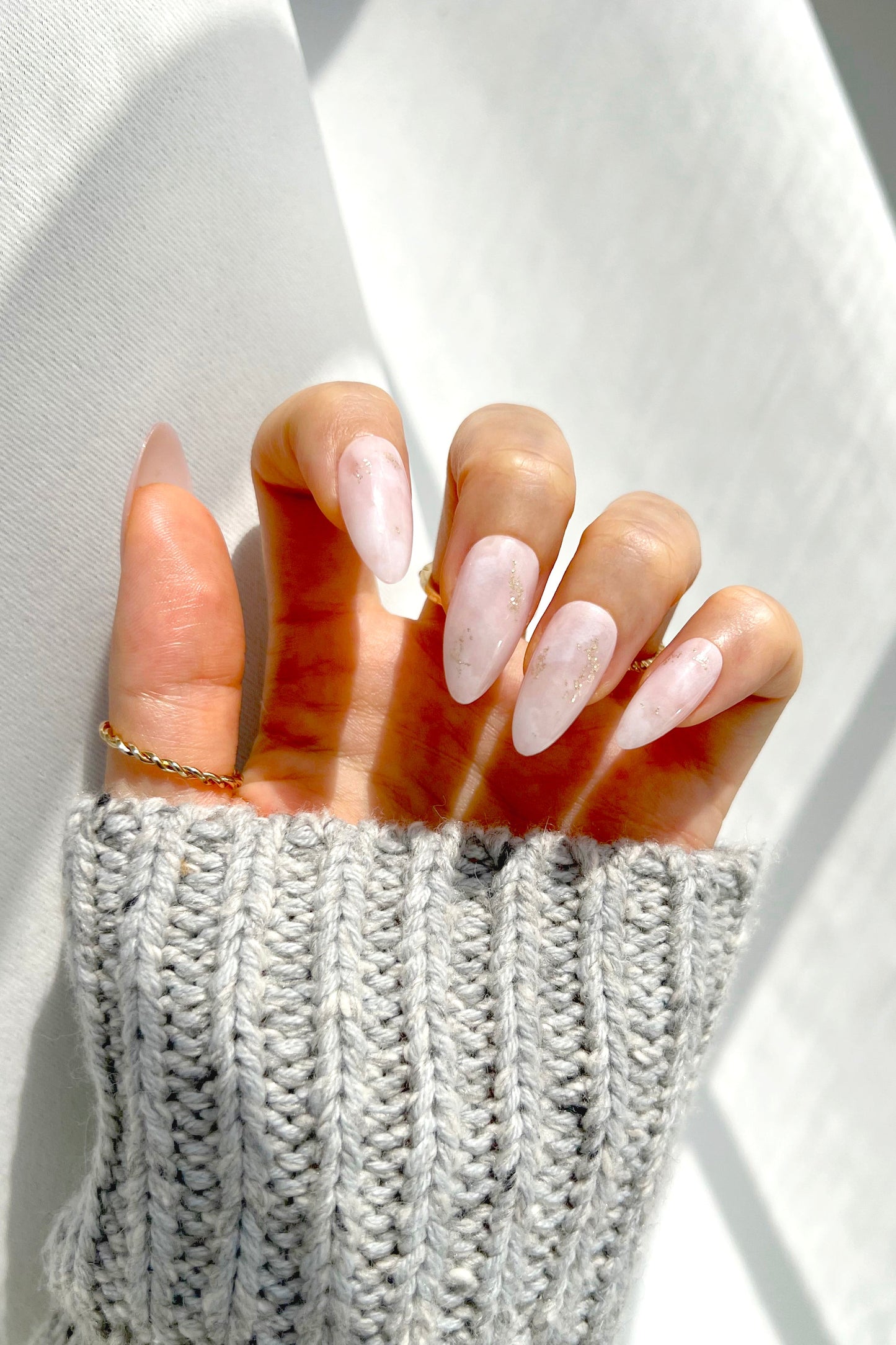 Scintillement feutré | Faux ongles souples et résistants