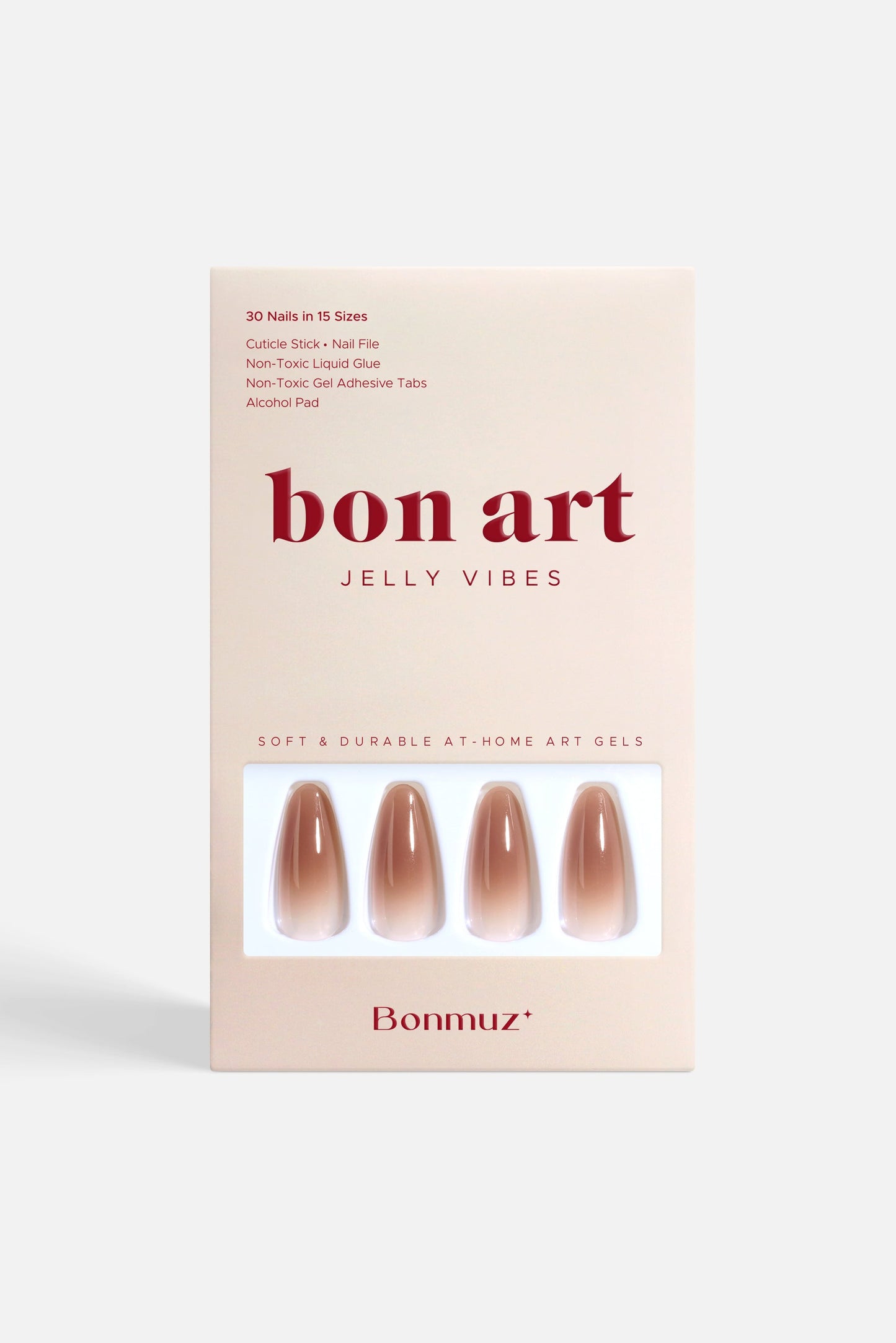 Goutte de sucre roux | Faux ongles doux et durables