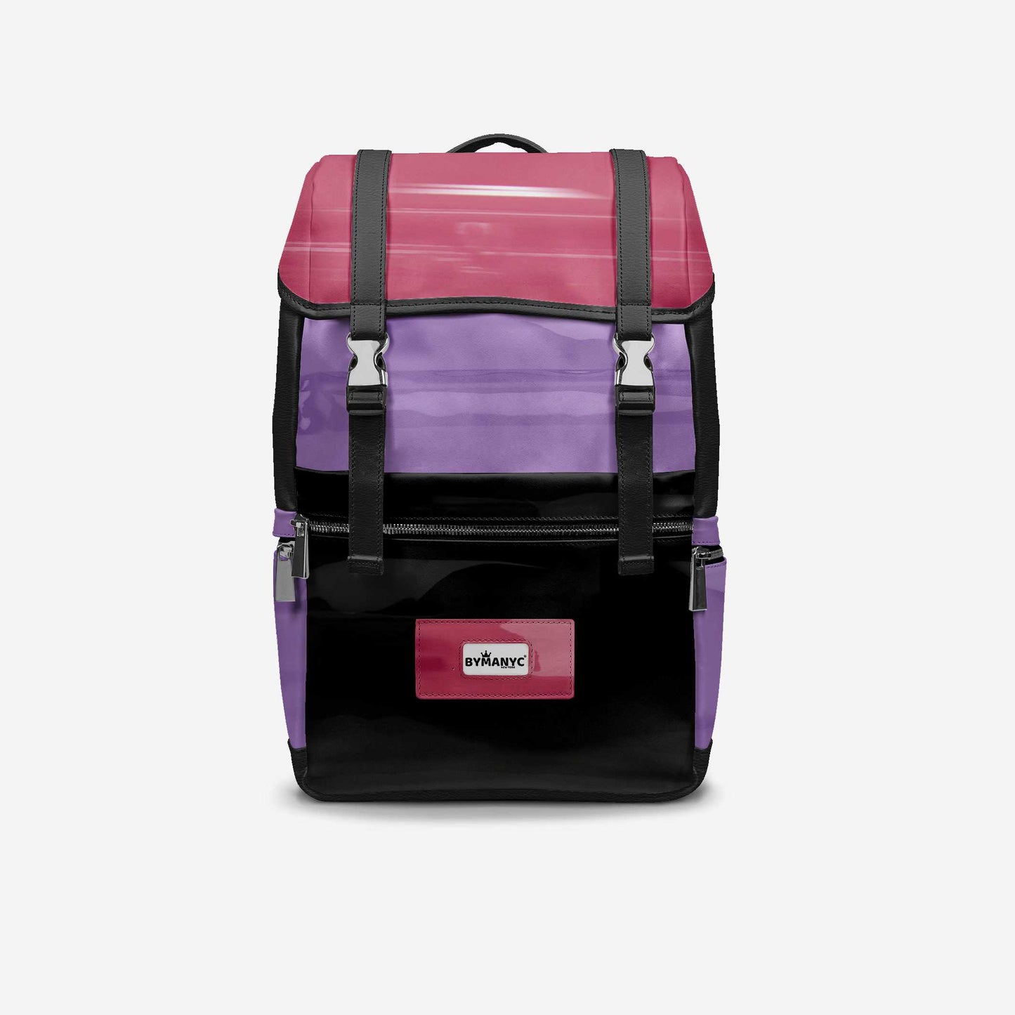 BYMANYC ® Nueva York – Mochila NYC COUTURE en color baya y violeta tormenta