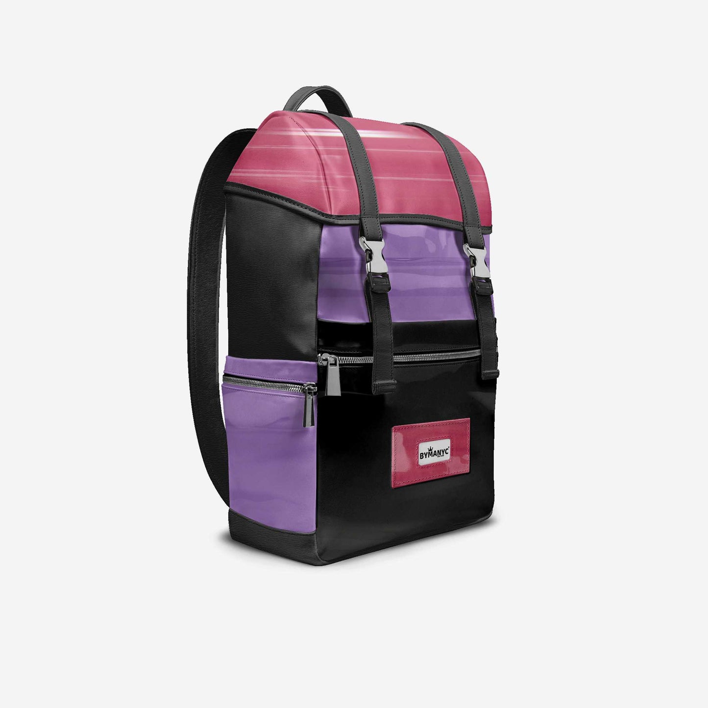 BYMANYC ® Nueva York – Mochila NYC COUTURE en color baya y violeta tormenta