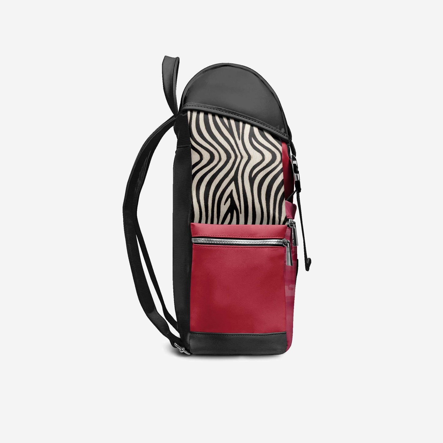 BYMANYC ® Nueva York – Mochila NYC COUTURE en rojo intenso y cebra negra