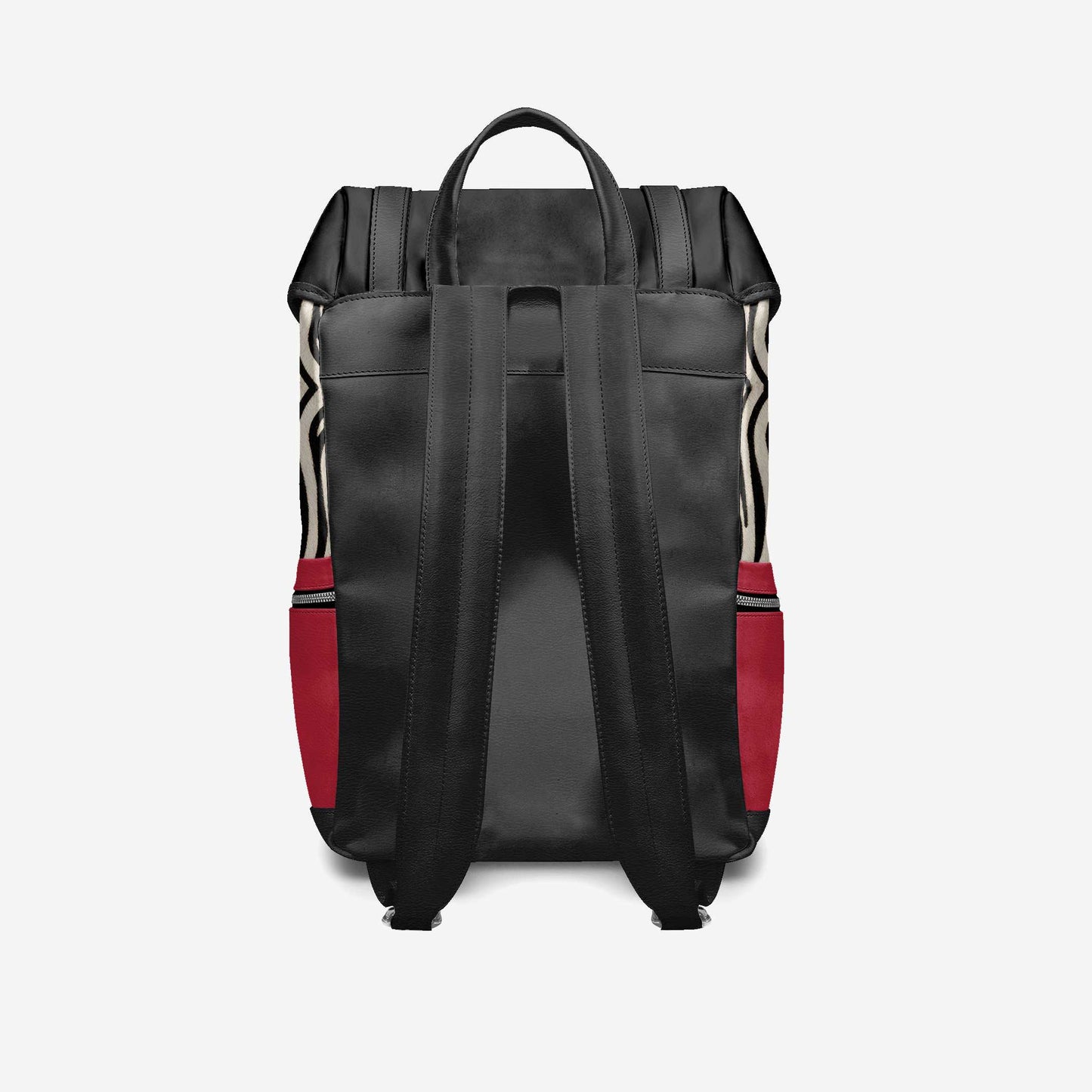 BYMANYC ® Nueva York – Mochila NYC COUTURE en rojo intenso y cebra negra