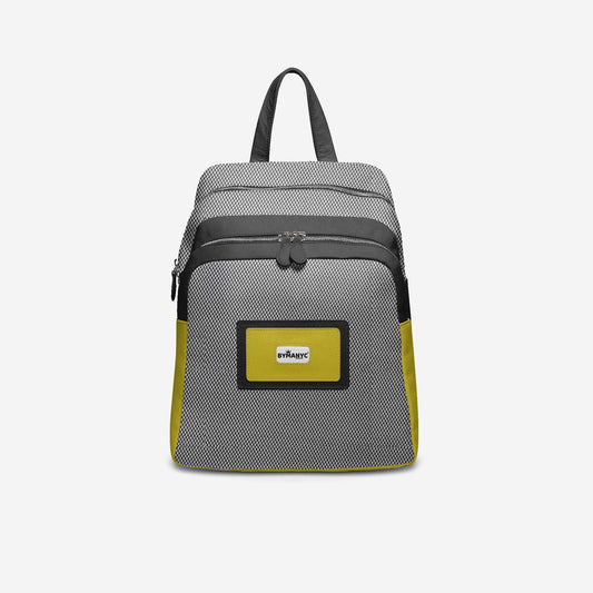 Mochila vegana negra y amarilla BYMANYC ® Nueva York – Hecho en Italia 
