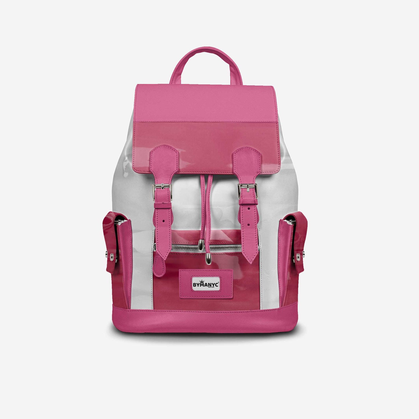 Sac à dos écologique Couture – Édition rose et blanc | BYMANYC ® New York