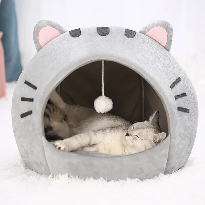 Cute Cat Shaped Cat Bed