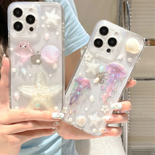 Cute Ocean Clear iPhone Case