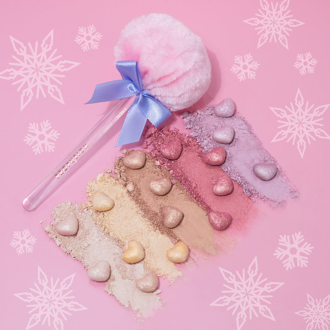 Gelée scintillante givrée | Trousse de houppettes Lumières scintillantes