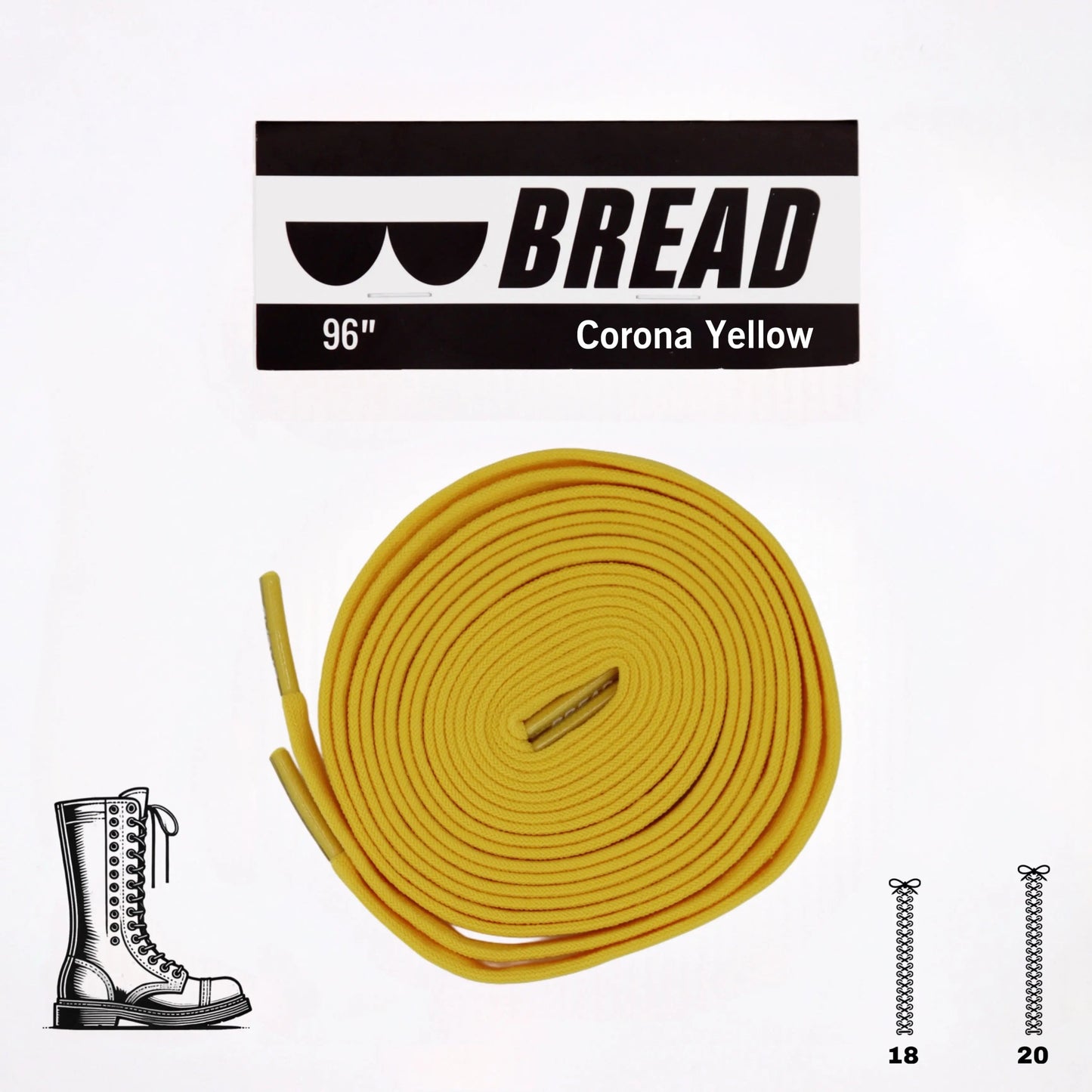 Corona Yellow Bread Laces