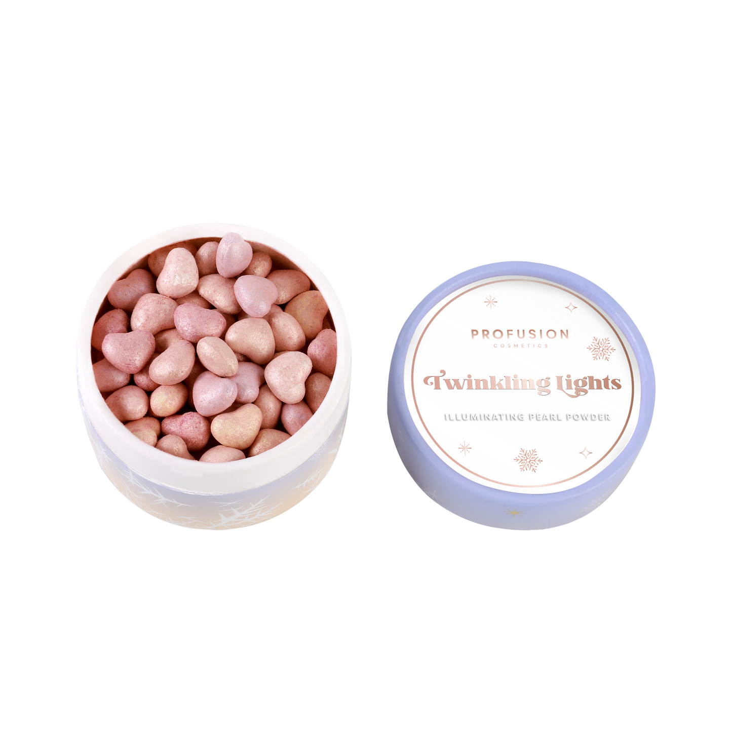 Gelée scintillante givrée | Trousse de houppettes Lumières scintillantes