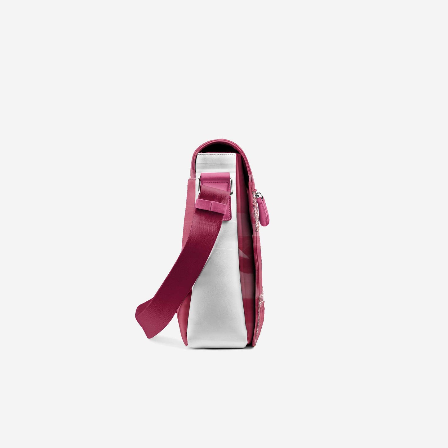 Glitter Pink Messenger Bag 16” | BYMANYC ® New York Glam Street Edition