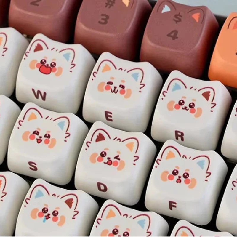 Kawaii Red Panda Keycaps