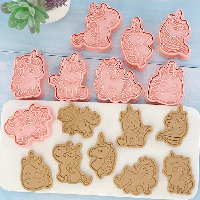 Kawaii Cookie Cutters 3D 8 Pcs