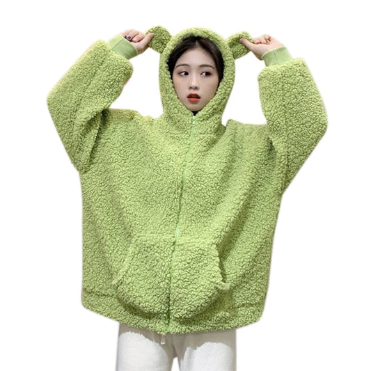 Sudadera con capucha de rana acogedora