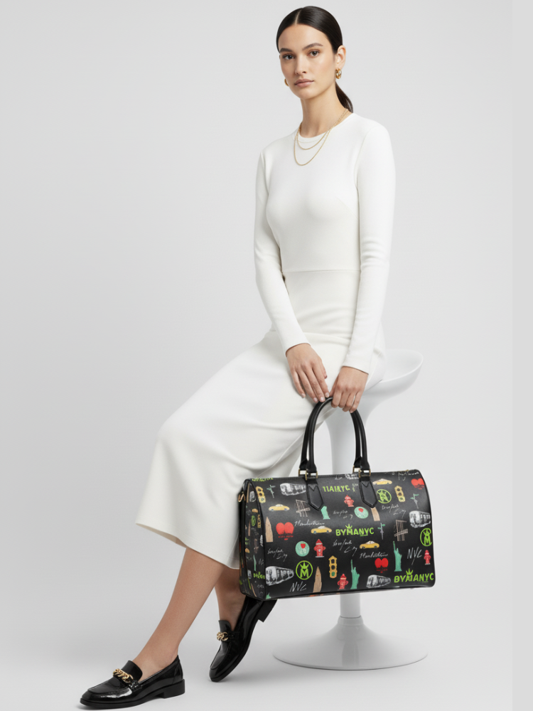 Sac fourre-tout CITYSCAPE – BYMANYC ® New York Sac à main écologique et végétalien