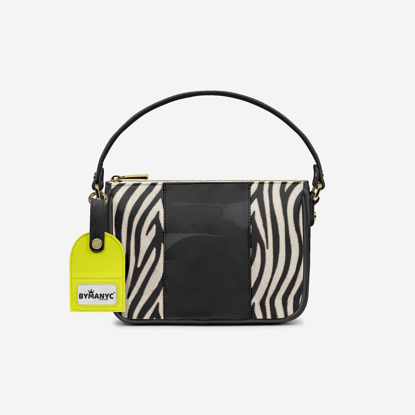 Sac à main BYMANYC ® New York – Pendentif de luxe à bande verticale en rubis et onyx