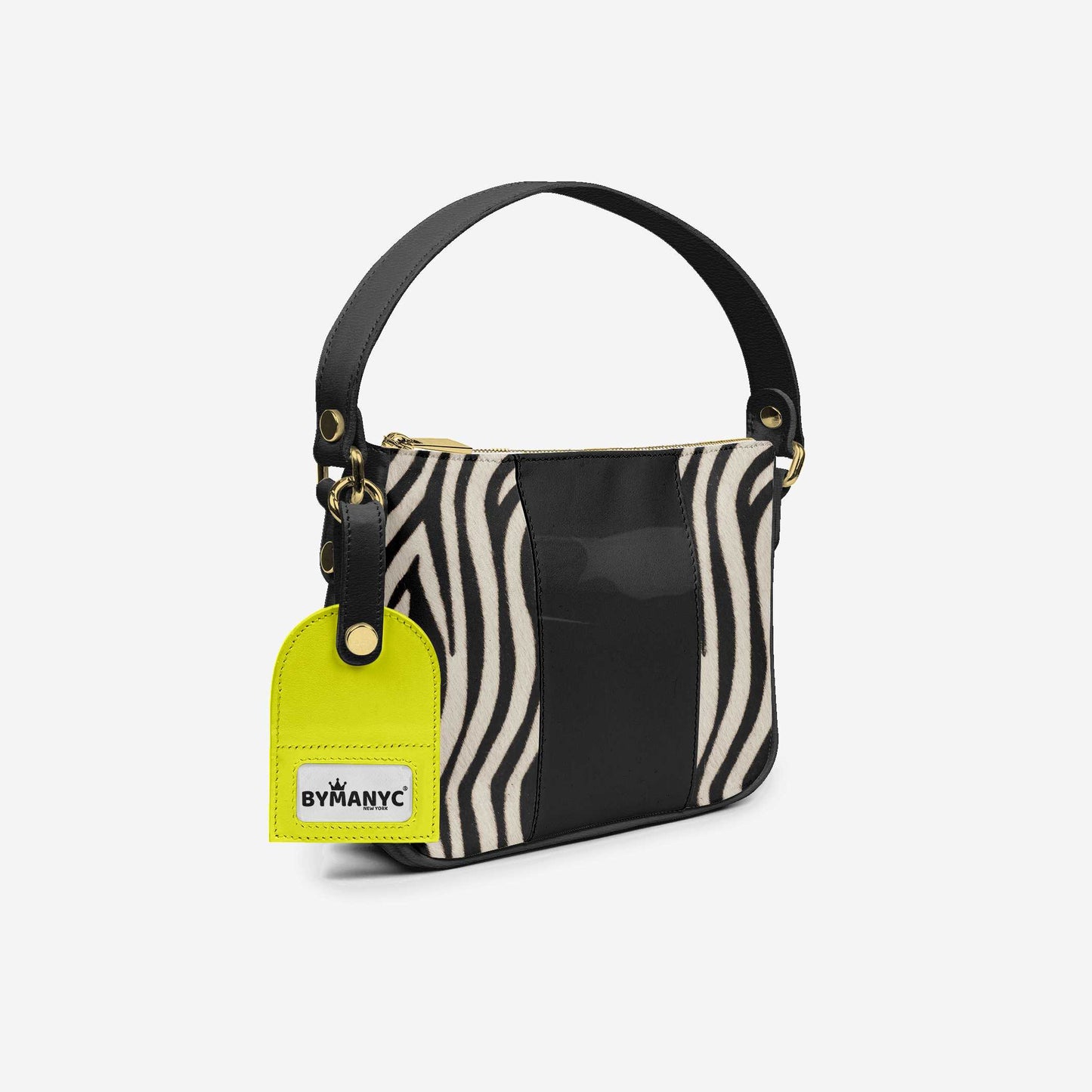 Sac à main BYMANYC ® New York – Pendentif de luxe à bande verticale en rubis et onyx